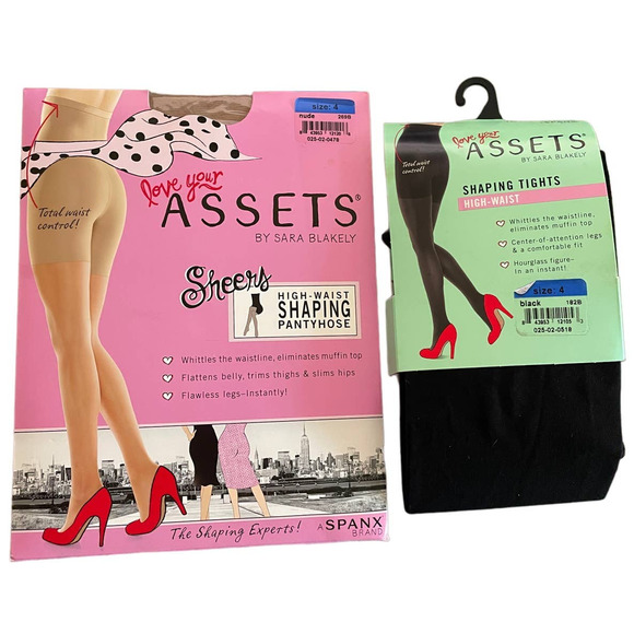 ASSETS by Sara Blakely Accessories Bundle Of 2 Love Your Assets Spanx Shaping Tights And